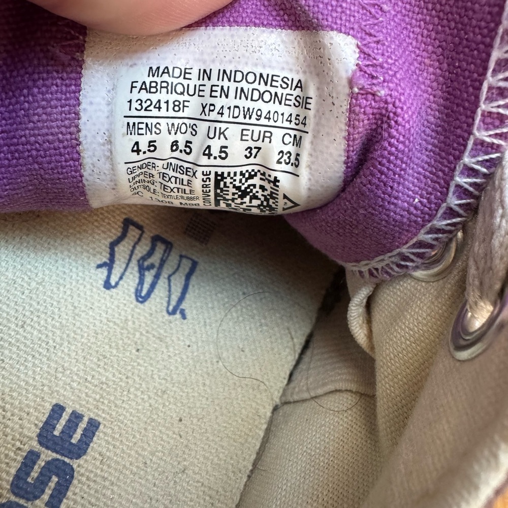 Converse Chuck Taylor All Star Double Tongue Low Top Lavender - Picture 3 of 8